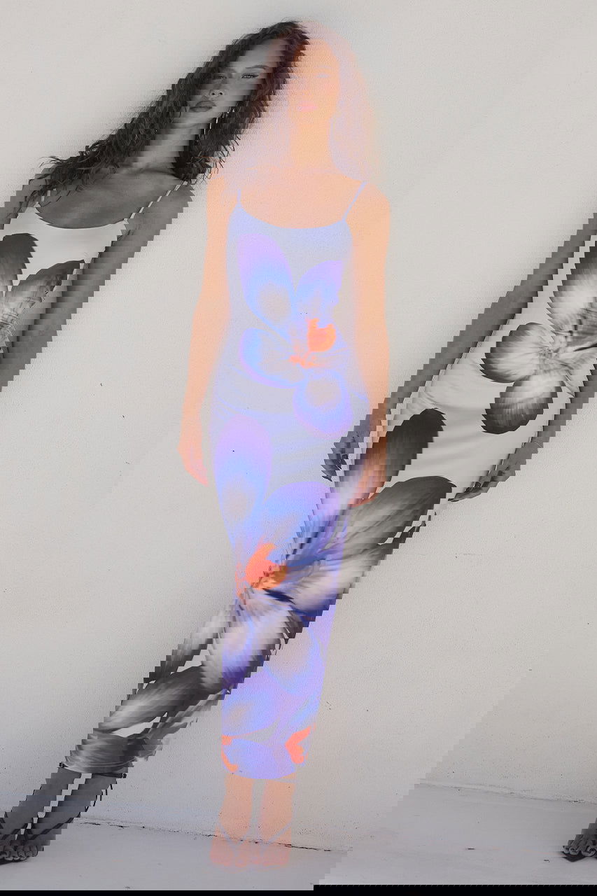 Damska Letnia Sukienka w Kwiaty | Maxi