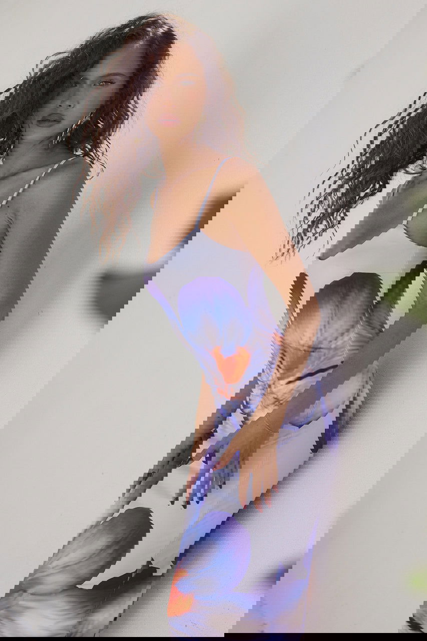 Damska Letnia Sukienka w Kwiaty | Maxi