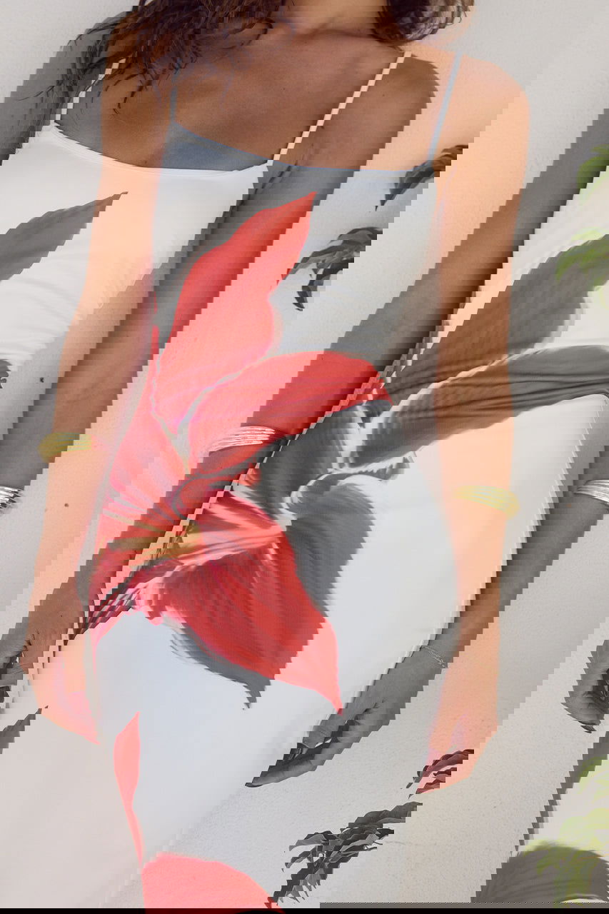 Damska Letnia Sukienka w Kwiaty | Maxi