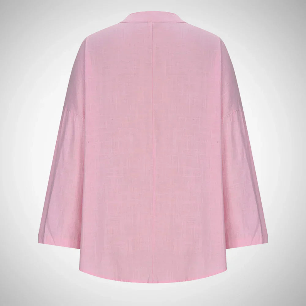 Damska Bluzka Z Dekoltem W Serek | Luźny Krój