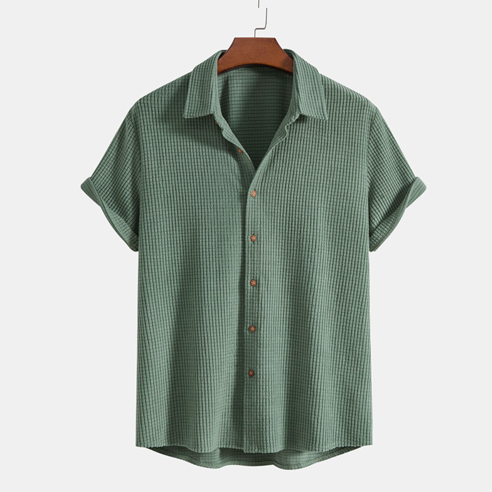 Męski Dwuczęściowy Komplet Wafelkowy | Casual